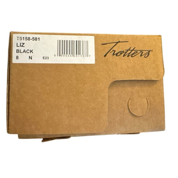 Trotter Liz Black Woven Pattern Slip-ons Women’s size 8N New In Box - Picture 10 of 10